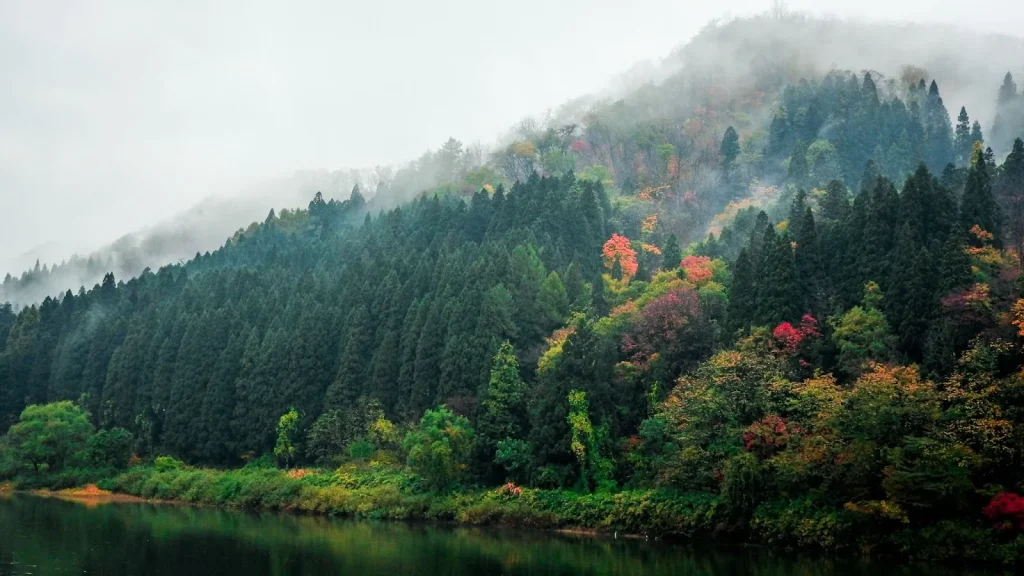 Pemandangan alam di wilayah Tohoku.