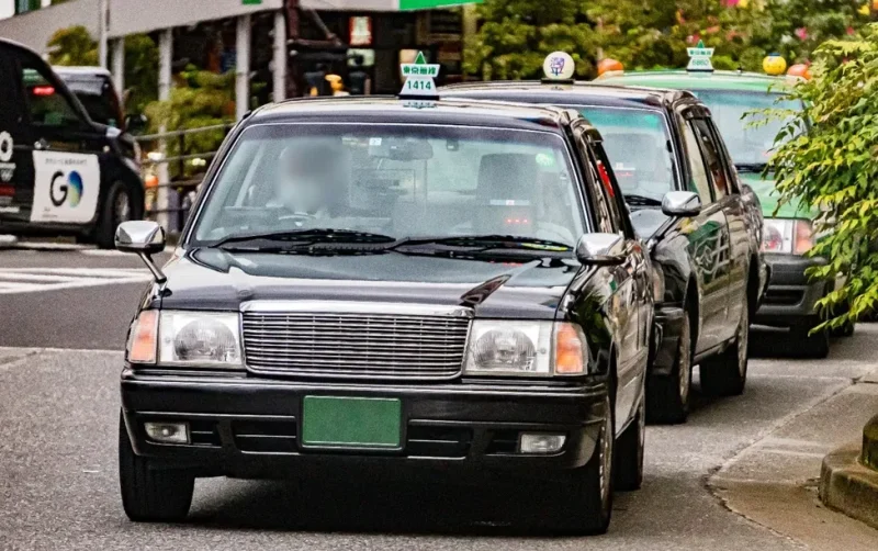 Argometer di dalam sebuah taksi di Jepang.