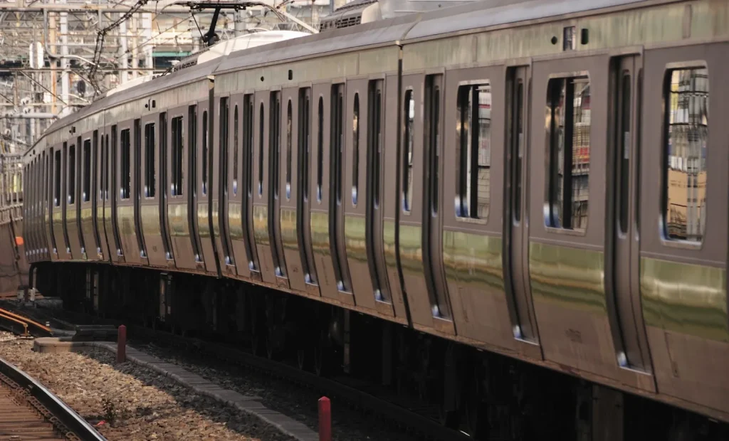 Peta yang menunjukkan rute kereta menuju Stasiun Todoroki.