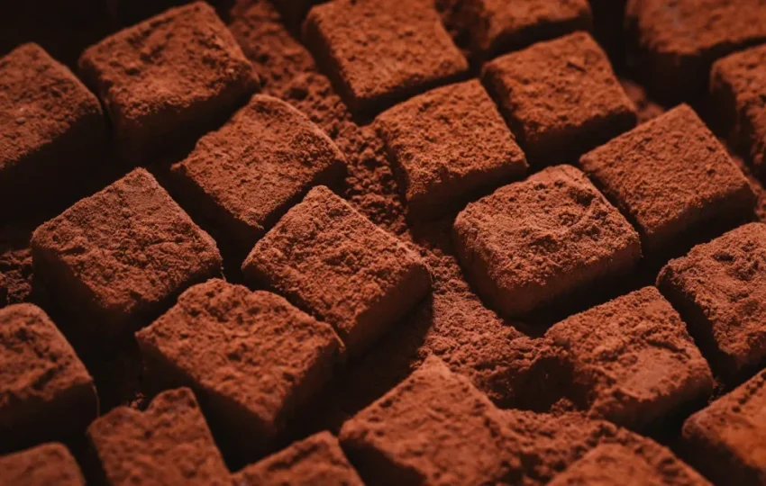 Logo-logo dari berbagai merek cokelat terkenal di Jepang.