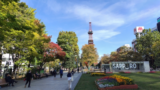 Pemandangan kota Sapporo
