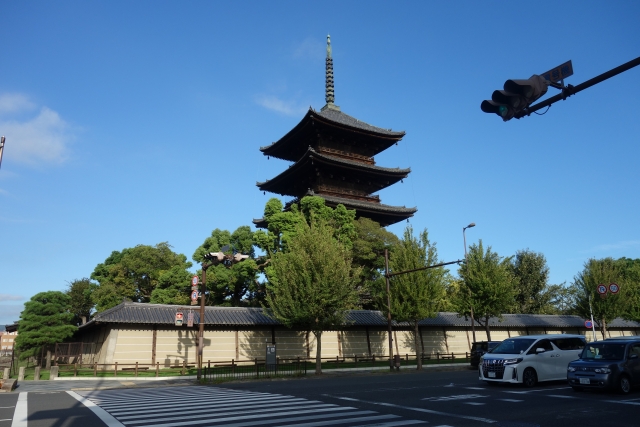 Pemandangan Kuil Kiyomizu-dera di Kyoto